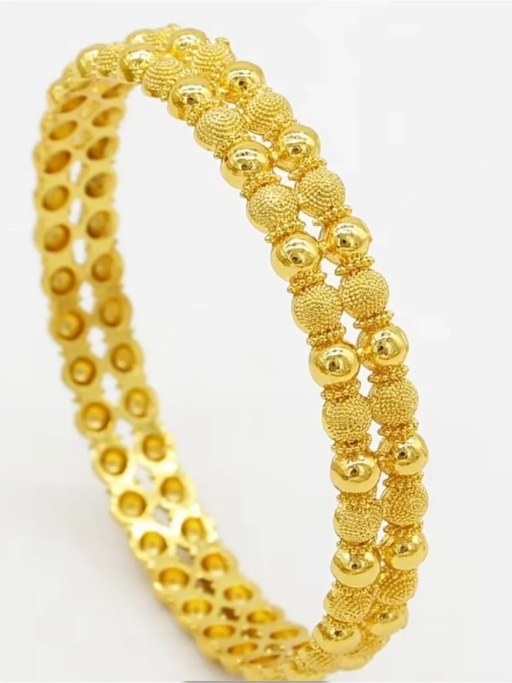 4 pc Indian golden bangles set size 2.8